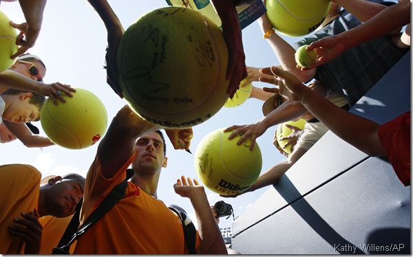 Djokovic makes some new fans at the Open