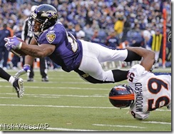 Ray Rice exposes a Broncos defense on Sunday