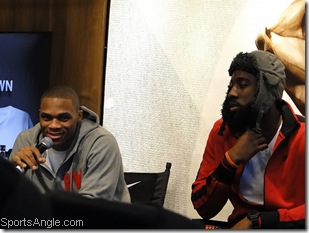 Westbrook/Harden take some questions